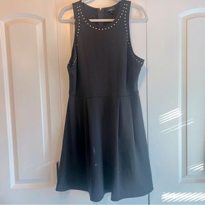 Women’s Mossimo black studded A line sleeveless dress